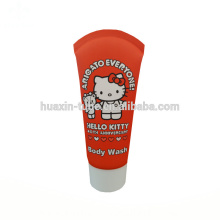 Tube en plastique d&#39;emballage de Hello Kitty 35mm 75ml pour le lavage de corps